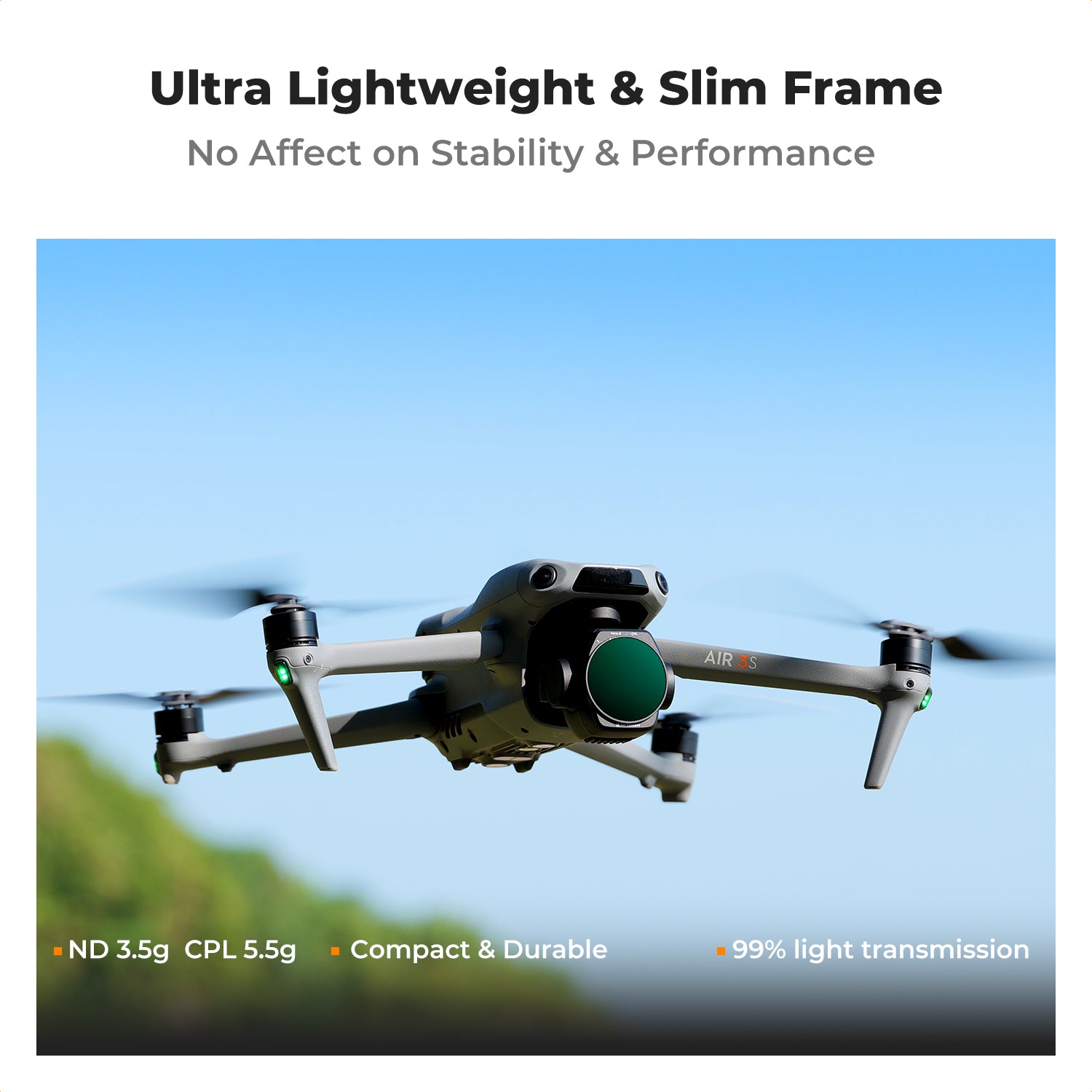 K&F Concept 3Pack ND PL Filter Set for DJI Air 3S, CPL + ND8 + ND16 Neutral Density Polarizer Multi-Function Filters Drone Lens Accessories, HD Optical Glass/Multi-Coated/Gimbal Safe K&F Concept 3Pack ND PL Filter Set for DJI Air 3S, CPL + ND8 + ND16 Neutral Density Polarizer Multi-Function Filters Drone Lens Accessories, HD Optical Glass/Multi-Coated/Gimbal Safe